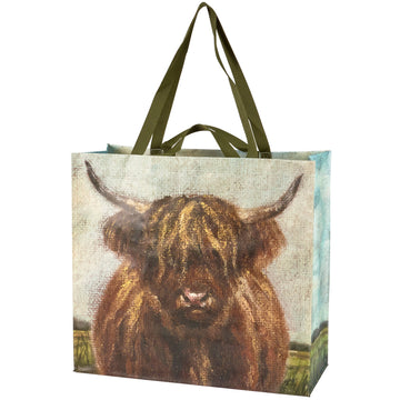 Primitives by Kathy Primitives by Kathy - Highland Cows Shopping Tote